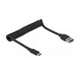 DeLOCK 85349 Cable USB Tipo A a USB C de 1,2 m 10 Gbps Negro