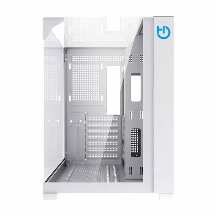 Hiditec SKY Caja Gaming Semitorre Blanca con Cristal Templado