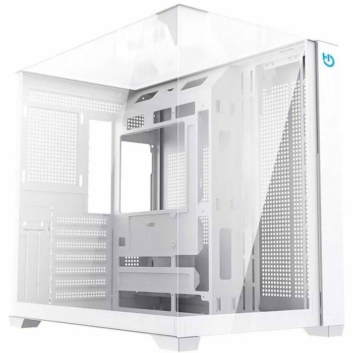 Hiditec SKY Caja Gaming Semitorre Blanca con Cristal Templado