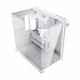 Hiditec SKY Caja Gaming Semitorre Blanca con Cristal Templado