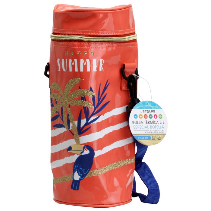 Jet Lag Bolsa Térmica para Botella 3 L Conservar Bebidas Frescas Medidas d.12 cm h.30 cm