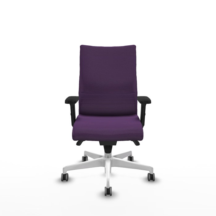 PIQUERAS Y CRESPO Silla Albacete Confidente Morada con Mecanismo Sincro y Brazos 2D PIQUERAS Y CRESPO Silla Albacete Confidente Morada con Mecanismo Sincro y Brazos 2D