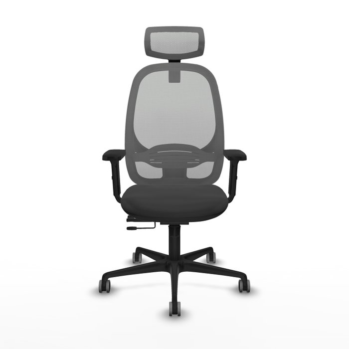 PIQUERAS Y CRESPO Silla de oficina Cilanco con mecanismo Sincro/Traslack Gris