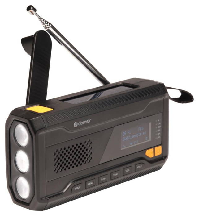 Denver SCD-2033 Radio DAB+/FM con Bluetooth y carga solar