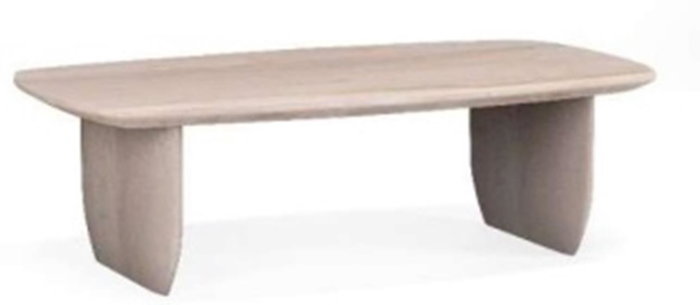 DKD Home Decor Mesa de Centro de Mango Blanco 137x76x45 cm