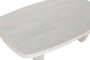 DKD Home Decor Mesa de Centro de Mango Blanco 137x76x45 cm
