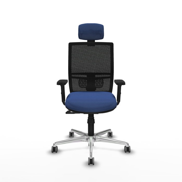 PIQUERAS Y CRESPO Silla de oficina Yunquera con mecanismo Sincro, Azul marino y Negro PIQUERAS Y CRESPO Silla de oficina Yunquera con mecanismo Sincro, Azul marino y Negro