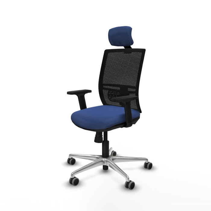 PIQUERAS Y CRESPO Silla de oficina Yunquera con mecanismo Sincro, Azul marino y Negro PIQUERAS Y CRESPO Silla de oficina Yunquera con mecanismo Sincro, Azul marino y Negro