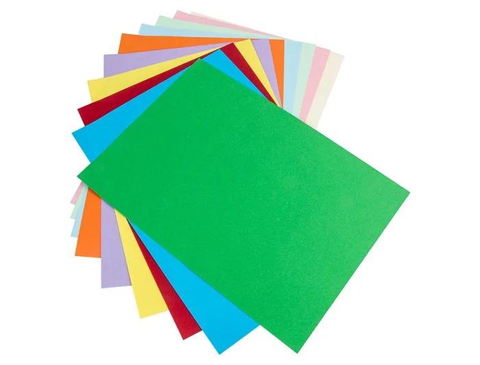 Liderpapel Cartulina A4 180g/m2 25 Colores Surtidos Paquete 100 Hojas