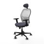 PIQUERAS Y CRESPO Silla de oficina Jorquera Gris y Blanca