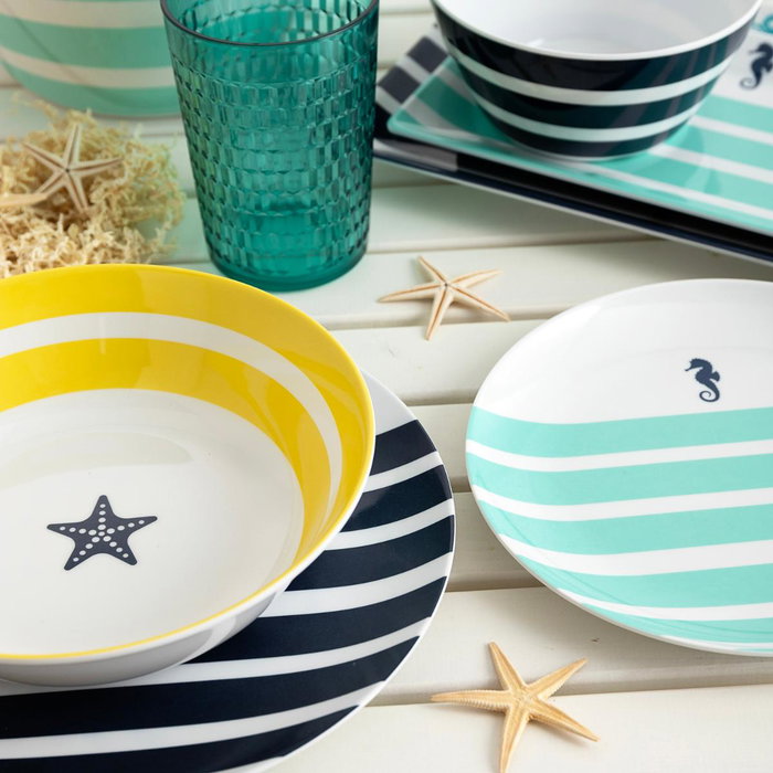 Quid Plato Llano Melamina Atlantic 25 cm - 24 Unidades