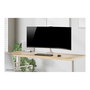 Neomounts DS70S-950WH1 Brazo de Monitor de Mesa de Resorte de Gas para Pantallas de 17 a 49 pulgadas con Montaje VESA 100x100 mm y Capacidad de 18 kg, Color Blanco