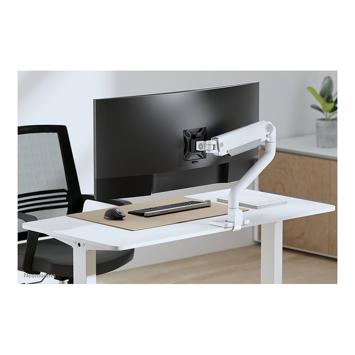 Neomounts DS70S-950WH1 Brazo de Monitor de Mesa de Resorte de Gas para Pantallas de 17 a 49 pulgadas con Montaje VESA 100x100 mm y Capacidad de 18 kg, Color Blanco Neomounts DS70S-950WH1 Brazo de Monitor de Mesa de Resorte de Gas para Pantallas de 17 a 49 pulgadas con Montaje VESA 100x100 mm y Capacidad de 18 kg, Color Blanco
