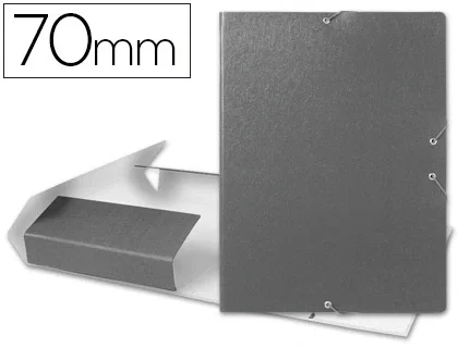 Liderpapel Carpeta proyectos folio lomo 70mm carton gofrado gris Liderpapel Carpeta proyectos folio lomo 70mm carton gofrado gris
