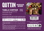 Quttin Tabla de Cortar Gum Arabic 50 x 35 cm, Color Natural (8 Unidades)