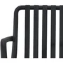 SOLARIA ARMCHAIRSOLARIAB Juego de 4 Sillas de Jardín Apilables de Polipropileno Reforzado Negro 55x58x81 cm