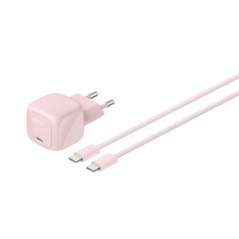 Belkin BoostCharge Cargador USB-C de 30 W con cable de 2 m, Rosa