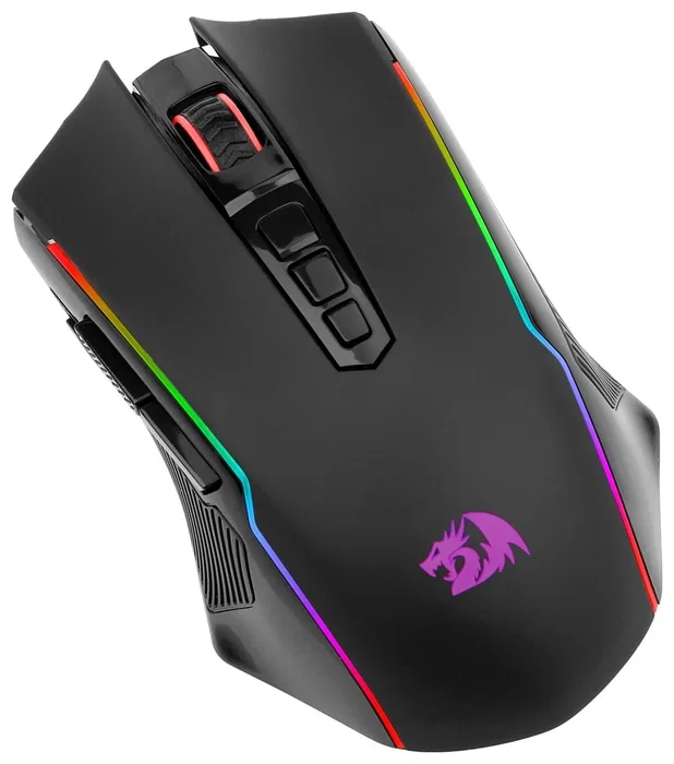 Redragon M914-RGB NIX Ratón Gaming Inalámbrico RGB 5000 DPI Negro Recargable 700mAh Diestro