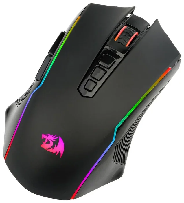 Redragon M914-RGB NIX Ratón Gaming Inalámbrico RGB 5000 DPI Negro Recargable 700mAh Diestro