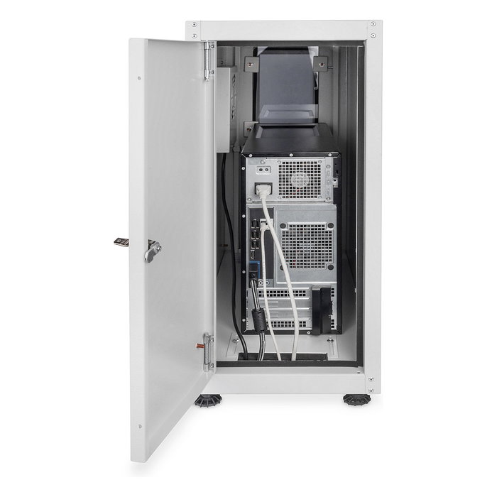 Digitus DA-1902 Carcasa para PC con Puerta de Cristal, Incluye Ventilador y Ruedas, Color Gris RAL 7035 Digitus DA-1902 Carcasa para PC con Puerta de Cristal, Incluye Ventilador y Ruedas, Color Gris RAL 7035