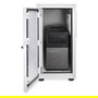 Digitus DA-1902 Carcasa para PC con Puerta de Cristal, Incluye Ventilador y Ruedas, Color Gris RAL 7035