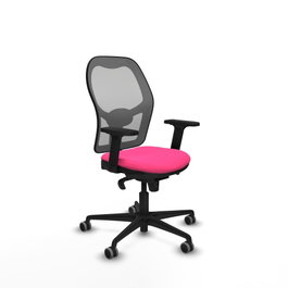 PIQUERAS Y CRESPO Silla de oficina Jorquera Rosa y Gris