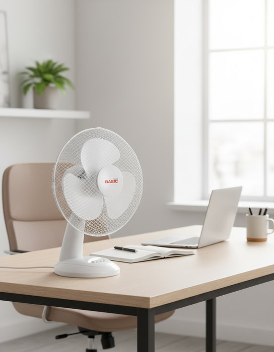 Inde Ventilador de Sobremesa Basic Home, 3 Velocidades, 35W, 30 cm, 220V (3 Unidades) Inde Ventilador de Sobremesa Basic Home, 3 Velocidades, 35W, 30 cm, 220V (3 Unidades)