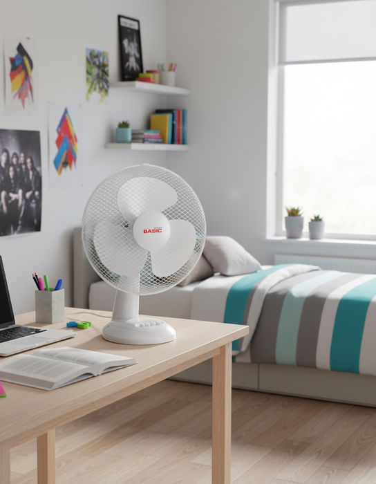 Inde Ventilador de Sobremesa Basic Home, 3 Velocidades, 35W, 30 cm, 220V (3 Unidades) Inde Ventilador de Sobremesa Basic Home, 3 Velocidades, 35W, 30 cm, 220V (3 Unidades)