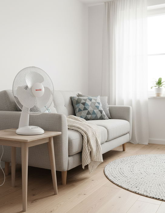 Inde Ventilador de Sobremesa Basic Home, 3 Velocidades, 35W, 30 cm, 220V (3 Unidades) Inde Ventilador de Sobremesa Basic Home, 3 Velocidades, 35W, 30 cm, 220V (3 Unidades)