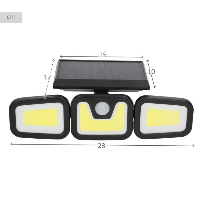 AKTIVE Aplique LED Solar con Sensor