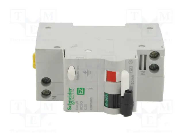 SCHNEIDER ELECTRIC Easy9 EZ RCBO 25A 30mA 1+N SCHNEIDER ELECTRIC Easy9 EZ RCBO 25A 30mA 1+N