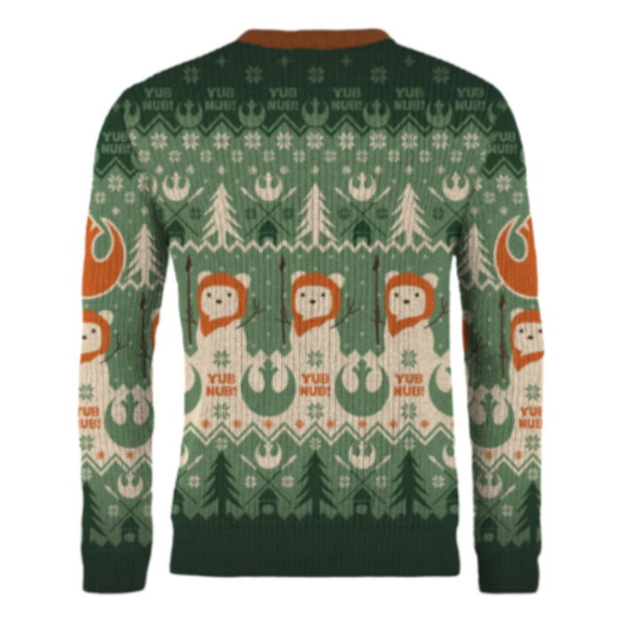 Star Wars Suéter navideño Ewok'n around the Christmas Tree talla M