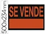 Archivo 2000 Cartel Plástico Archivo 2000 'Se Vende' Rojo Fluorescente 500x234 mm