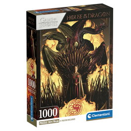 Clementoni Puzzle La Casa del Dragon 1000 Piezas 70x50cm