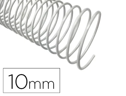 Q-connect Espiral Metálico Blanco 64 5:1 10 mm para Encuadernación Caja 200 Unidades Q-connect Espiral Metálico Blanco 64 5:1 10 mm para Encuadernación Caja 200 Unidades