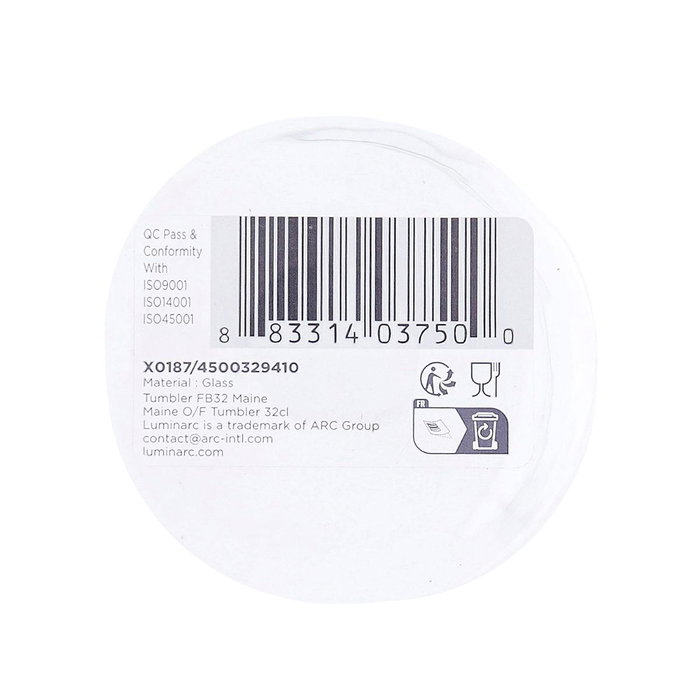Luminarc Vaso Alto de Vidrio 36 CL