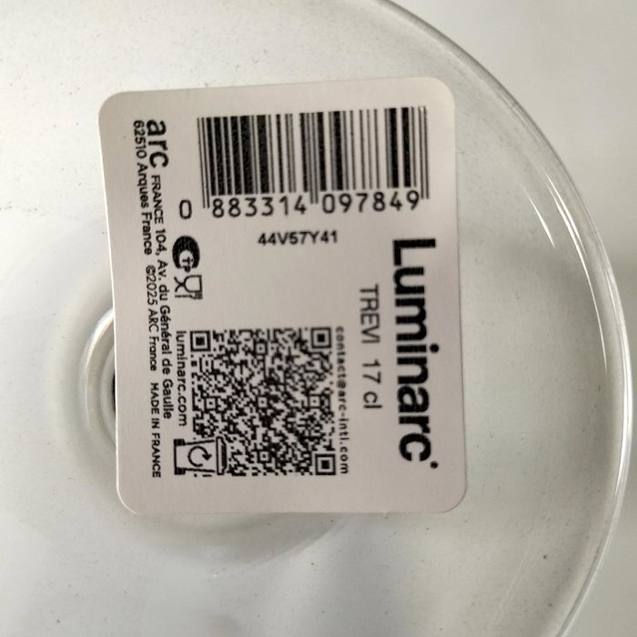 Luminarc Vaso Alto de Vidrio 36 CL