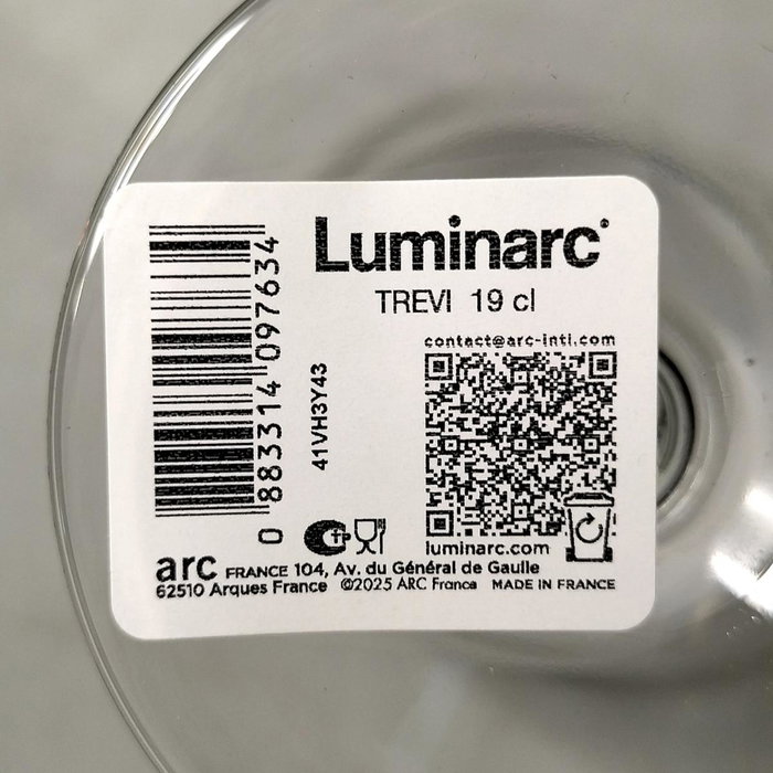 Luminarc Vaso Alto de Vidrio 36 CL