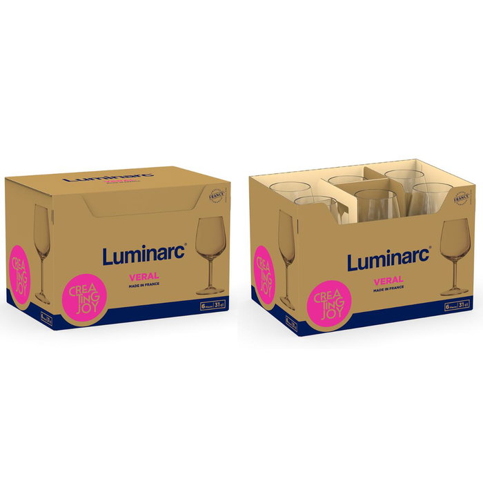 Luminarc Vaso Alto de Vidrio 36 CL