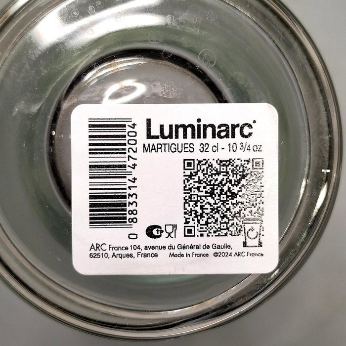 Luminarc Vaso Alto de Vidrio 36 CL
