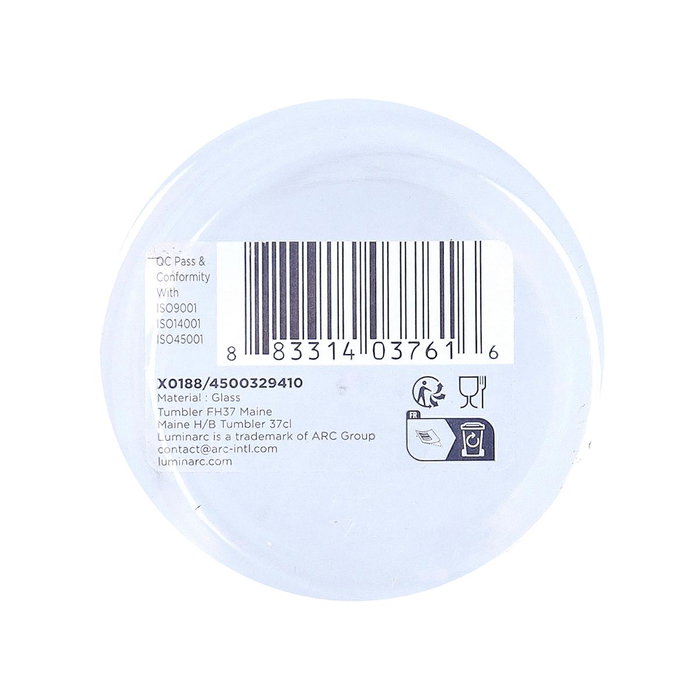 Luminarc Vaso Alto de Vidrio 36 CL