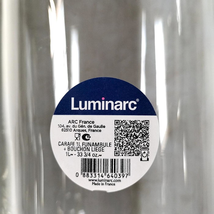 Luminarc Vaso Alto de Vidrio 36 CL