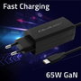Qoltec 65W GaN Super Fast USB 3.1 para Laptop, Smartphone y Tablet