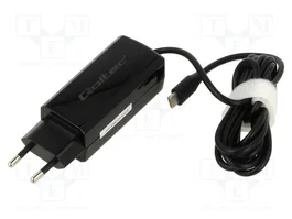 Qoltec 65W GaN Super Fast USB 3.1 para Laptop, Smartphone y Tablet
