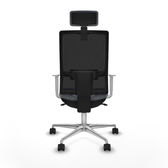 PIQUERAS Y CRESPO Silla de oficina Horna con mecanismo Sincro, Gris y Negro
