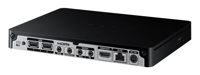 Samsung SBB-SSFX (SBB-SS08FV2XEN) Reproductor UHD Smart Signage Box Tizen 4.0 / 1.7 GHz / 8 GB / Wi-Fi / HDMI / USB / Ethernet / Negro