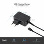 Tooq Cargador de Portátil GaN TQLC-USBCGAN45PD USB Tipo-C 45W Negro