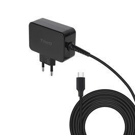 TOOQ Cargador portatil gan USB-C pd 45W, negro