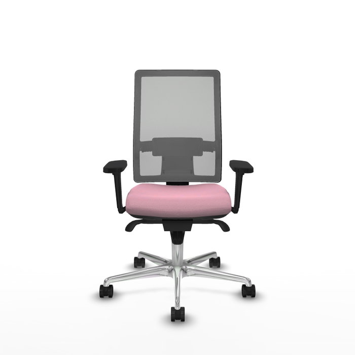 PIQUERAS Y CRESPO Silla de oficina Horna con mecanismo Sincro, Rosa y Gris PIQUERAS Y CRESPO Silla de oficina Horna con mecanismo Sincro, Rosa y Gris