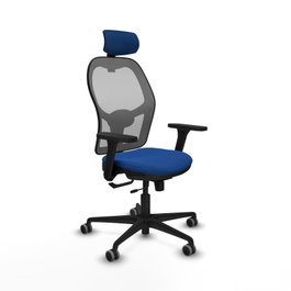 PIQUERAS Y CRESPO Silla de oficina Jorquera Sincro/Traslack Azul y Gris